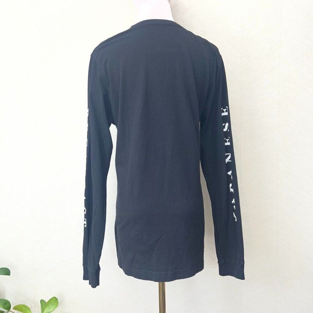 Japanese Breakfast Posing in Bondange Long Sleeve Graphic Black T-Shirt Mens M - Picture 3 of 7